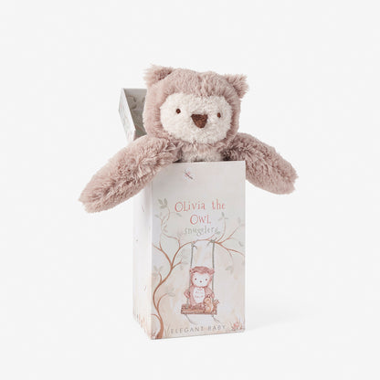 Owl Snuggler Plush Security Blanket w/ Gift Box