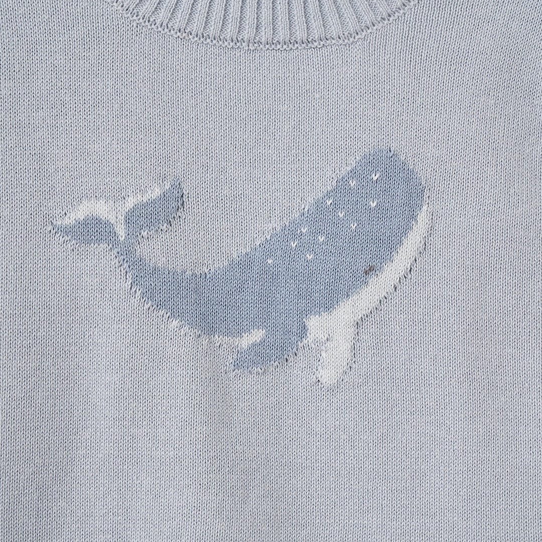 Whale Short Sleeve Sweater + Pant Set